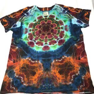 Adult 3XL Ice Dyed Mandala t-shirt